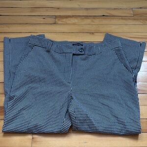 Reitmans Signature Checkered Pants in Black and White